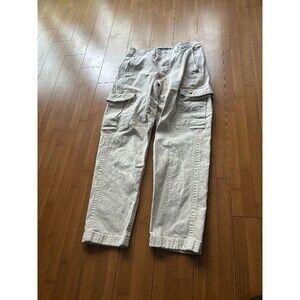 Abercrombie & Fitch beige men's utility cargo pants 30 x 30